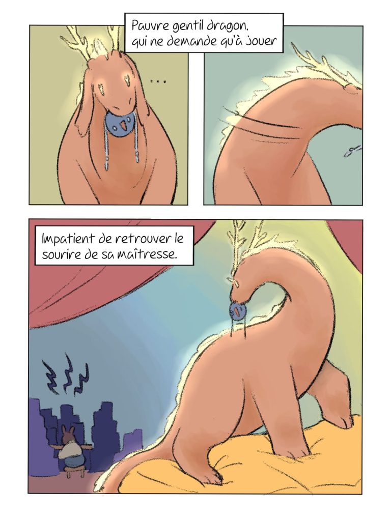 Page de bande dessinée : Les Aventures du Lapin, chapitre : La disparition