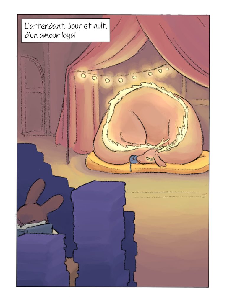 Page de bande dessinée : Les Aventures du Lapin, chapitre : La disparition