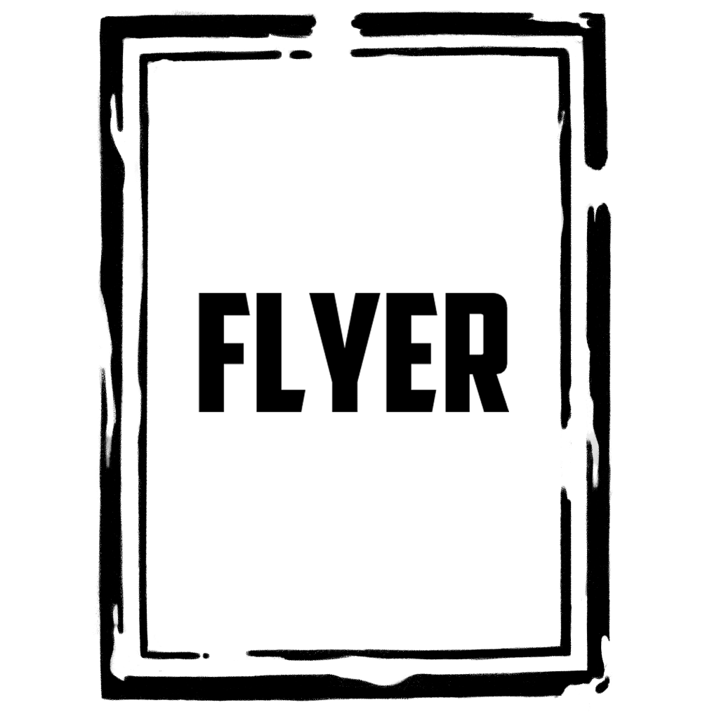 Logo de flyer façon tampon