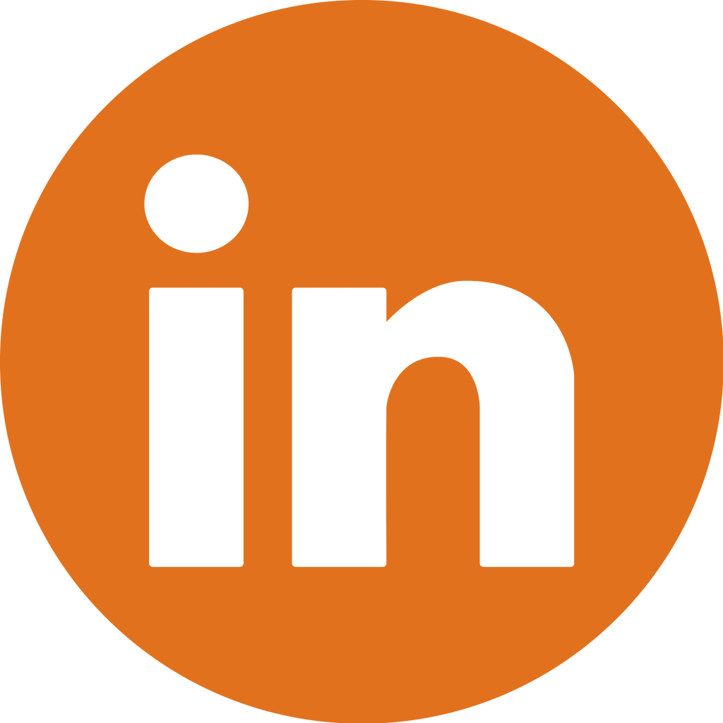 Icone Linkedin orange