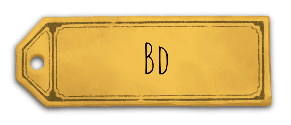 Etiquette jaune pour titre BD