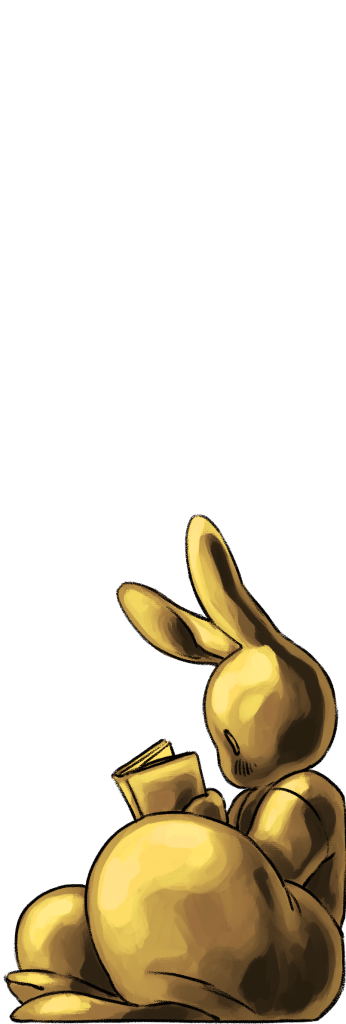 Serre livre de lapin doré