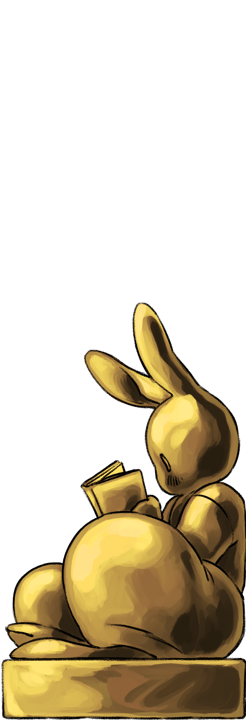 Serre livre de lapin doré