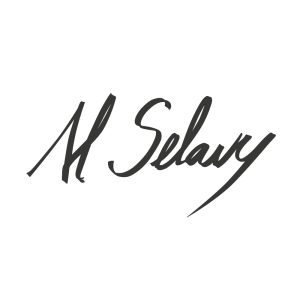 Logo Al Sélavy en entier, écrit à la main, en noir
