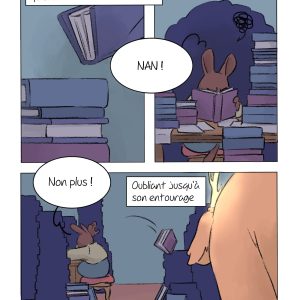 Page de bande dessinée : Les Aventures du Lapin, chapitre : La disparition