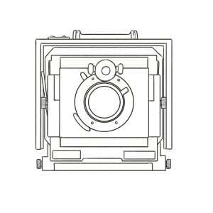 Logo Instagram noir sur fond blanc pour le Manoir sans fin
