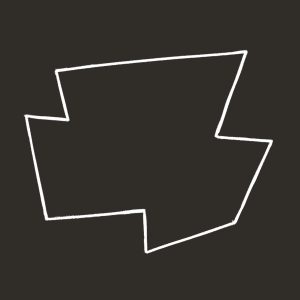 Logo Webtoon blanc sur fond noir, pour le Manoir sans fin